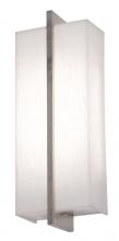 AFX Lighting, Inc. APS051314LAJUDWG-LW - Apex LED Sconce - Weathered Grey Finish - Linen White Shade