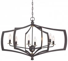 Minka-Lavery 4376-579 - 6 LIGHT CHANDELIER