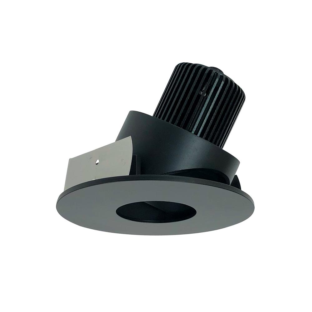 4" Iolite LED Round Adjustable Pinhole, 10-Degree Optic, 800lm / 12W, 3000K, Black Pinhole /