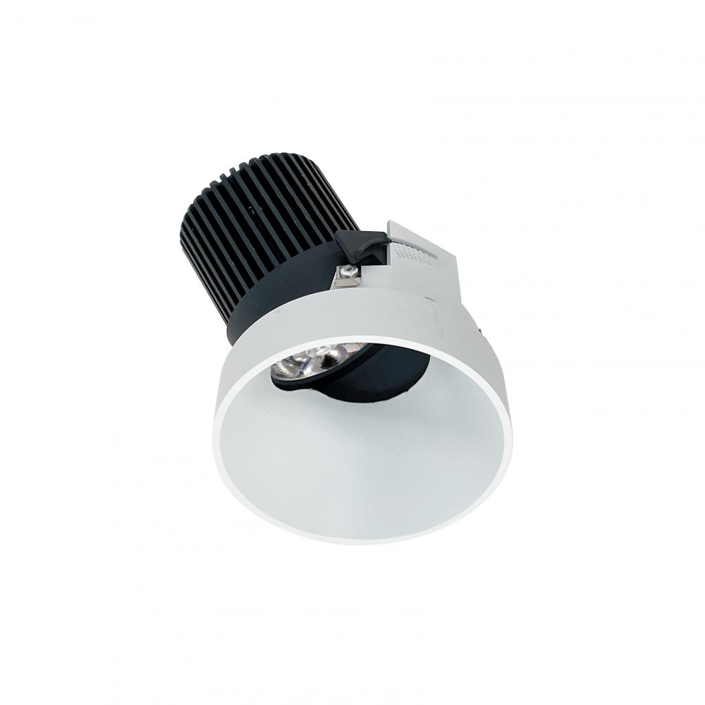 4" Iolite LED Round Trimless Adjustable Slot, 10-Degree Optic, 850lm / 12W, 4000K, Matte Powder