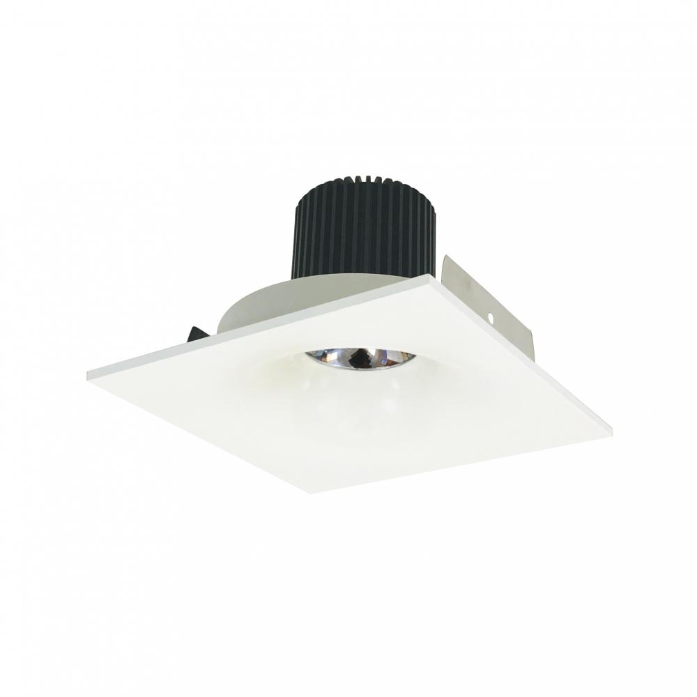 4" Iolite LED Square Bullnose, 10-Degree Optic, 800lm / 12W, 4000K, White Finish