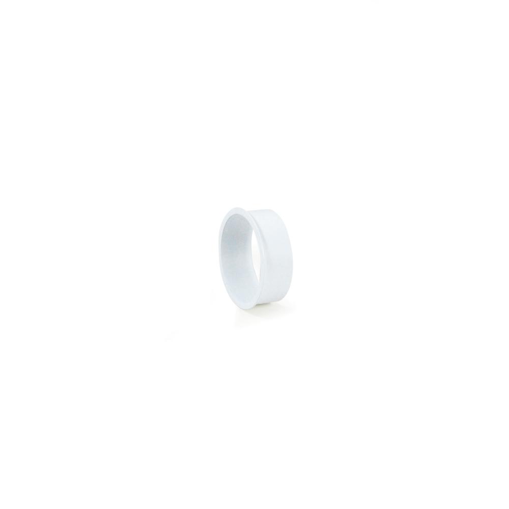 5/8" Matte Powder White Opaque Snoot for Pearl, 2" & 4" Iolite Trims