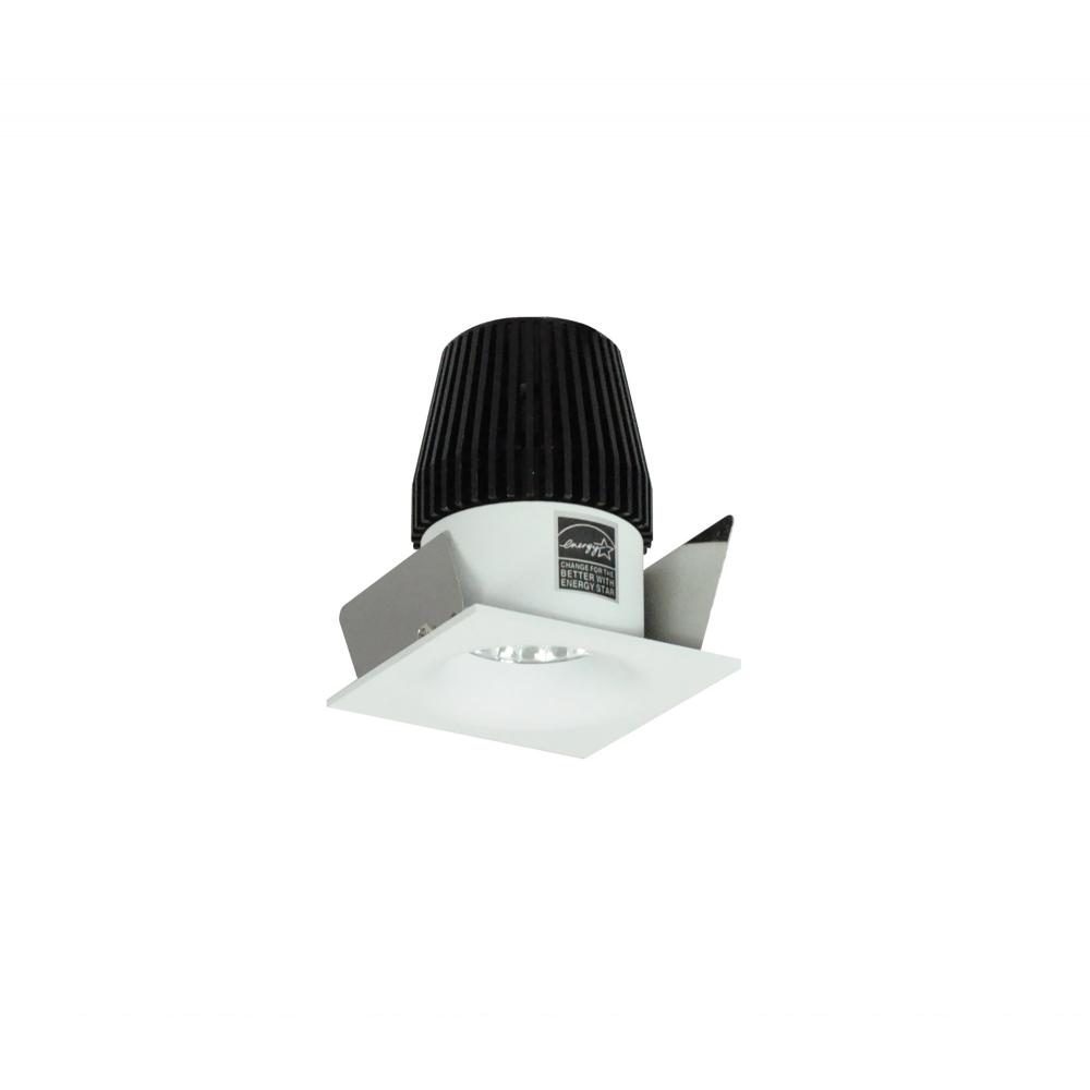 1" Iolite LED BWF Square Bullnose, 600lm, 4000K, Matte Powder White Reflector / Matte Powder