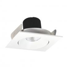 Nora NIO-4SC40XMPW/10 - 4" Iolite LED Square Adjustable Cone Reflector, 1000lm / 14W, 4000K, Matte Powder White