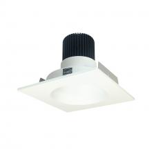 Nora NIO-4SNDC30QMPW - 4" Iolite LED Square Reflector with Round Aperture, 10-Degree Optic, 800lm / 12W, 3000K, Matte