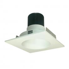 Nora NIO-4SNDC27QWW - 4" Iolite LED Square Reflector with Round Aperture, 10-Degree Optic, 800lm / 12W, 2700K, White