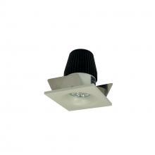 Nora NIO-1SNB30XWW - 1" Iolite LED NTF Square Bullnose, 600lm, 3000K, White Reflector / White Flange