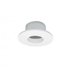 Nora NIOC-1RNGMPW - 1" Iolite Can-less Round Downlight Trim, Matte Powder White finish