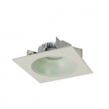 Nora NLCBS-4538540WW - 4" Cobalt Shallow High Lumen LED Trim, Square/Round Reflector, 850lm, 4000K, White