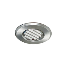 Nora NM1-RLOUVBN - 1" Round M1 Louver Trim, Brushed Nickel