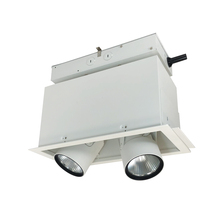 Nora NMRTLGPD-12D2L2027SW - Pull-Down LED Trimless 2-Head MLS, 30W / 2100lm per Head, Spot, 2700K, White, 277V 0-10V Dimming