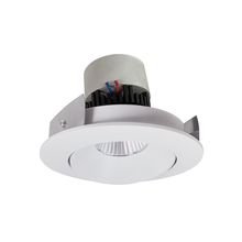 Nora NPR-4RCCDXMPW - 4" Pearl LED Round Adjustable Cone Retrofit, 800lm / 12W, Comfort Dim, Matte Powder White