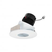 Nora NPRLV-4RPHACDXMPW - 4" Pearl Low Voltage LED Round Adjustable Pinhole Retrofit, 600lm / 11W, Comfort Dim, Matte