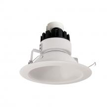 Nora NRMC3-61L127FWW - 6" Marquise III Retrofit, White Reflector/White Flange, 120-277V; 0-10V Dimming, 1300lm / 12W,