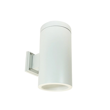 Nora NYLS3-6W1L235FC12WWW - 6" Sapphire III Wall Mount White Cylinder, Matte Powder White Reflector/Matte Powder White