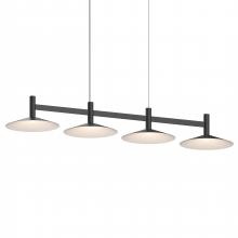 Sonneman 1784.25-CON - 4-Light Linear Pendant w/Shallow Cone Shades