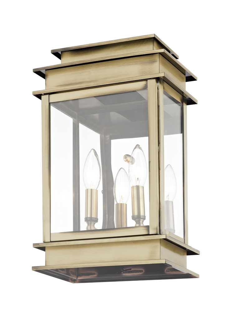 2 Light AB Outdoor Wall Lantern