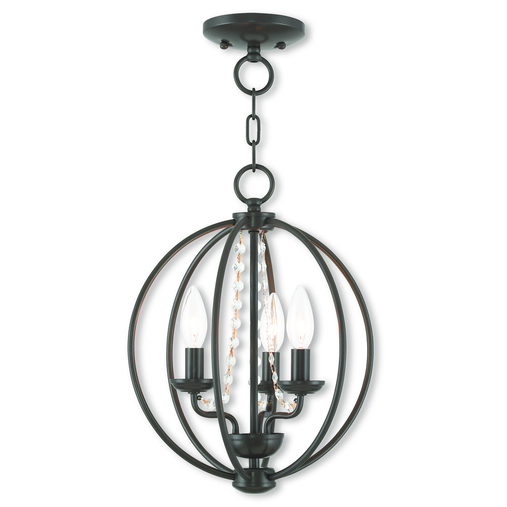 3 Light EBZ Mini Chandelier/Flush Mount