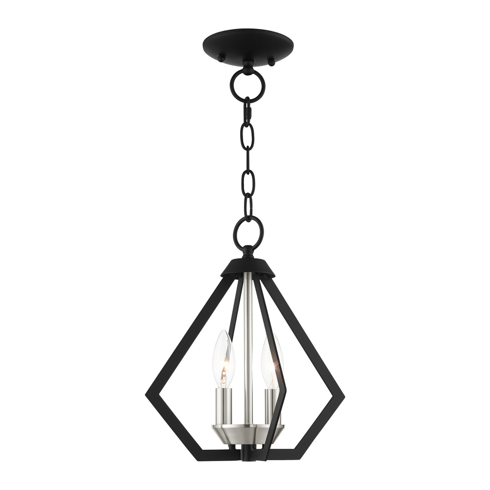 2 Lt Black Chandelier