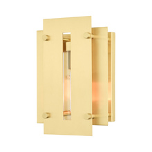 Livex Lighting 21771-12 - 1 Lt Satin Brass Outdoor Wall Lantern