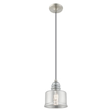 Livex Lighting 40651-91 - 1 Lt Brushed Nickel Mini Pendant