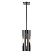 Livex Lighting 45913-46 - 3 Lt Black Chrome Pendant Chandelier