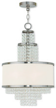 Livex Lighting 50784-91 - 3 Light Brushed Nickel Mini Chandelier