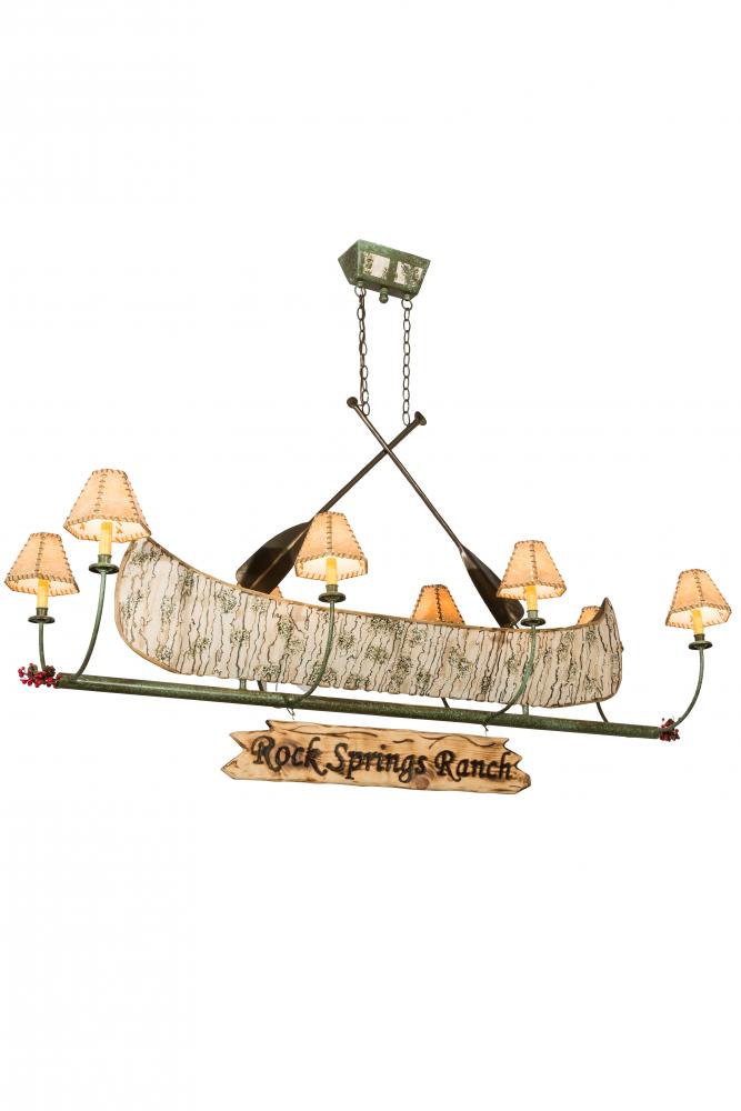 68"L Personalized Canoe 8 LT Chandelier