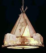 20"W Teepee w/ Buffalo Pendant