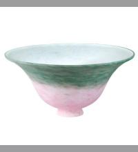 Meyda Blue 11205 - 10"W PINK/GREEN PATE-DE-VERRE BELL SHADE