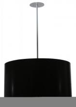 Meyda Blue 113851 - 32"W Cilindro Black Paper Pendant