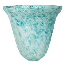 Meyda Blue 11867 - 10.5" Wide Teal Dapple Shade