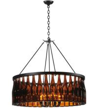 Meyda Blue 119239 - 37"W Tuscan Vineyard Estate 36 Wine Bottle Chandelier