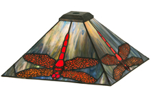 Meyda Blue 12203 - 13" Square Prairie Dragonfly Shade