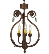 Meyda Blue 132457 - 12"W Antonia 3 LT Chandelier