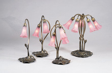 Meyda Blue 14110 - 16" High Pink Pond Lily 2 LT Accent Lamp