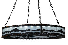 Meyda Blue 141804 - 42" Wide Mountain Range Ring Chandelier