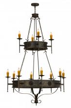 Meyda Blue 145936 - 48"W Lorenzo 12 LT Two Tier Chandelier