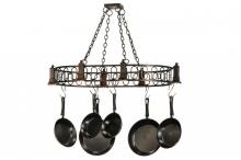 Meyda Blue 148249 - 42.5"L Revival Deco Oblong Pot Rack