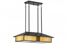 Meyda Blue 152601 - 36"L Double Bar Mission Oblong Pendant