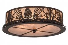 Meyda Blue 171361 - 22"W Mountain Pine Flushmount