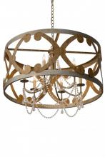 Meyda Blue 181314 - 36"W Pradelles 6 LT Chandelier