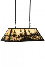 Meyda Blue 182464 - 36"L Tall Pines Oblong Pendant