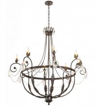 Meyda Blue 188131 - 58" Wide Antonia 8 Light Chandelier