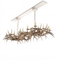 Meyda Blue 210039 - 84" Long Antlers Elk 8 Light Oblong Chandelier