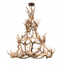 Meyda Blue 212273 - 72" Wide Antlers Elk 16 Light Chandelier