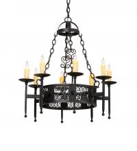 Meyda Blue 228282 - 28" Wide Toscano 8 Light Chandelier