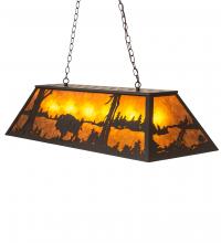 Meyda Blue 229016 - 48" Long Buffalo Oblong Pendant