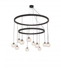 Meyda Blue 241019 - 54" Wide Bola 12 Light Two Tier Chandelier