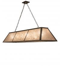 Meyda Blue 243050 - 70" Long Tri-Panel Oblong Pendant